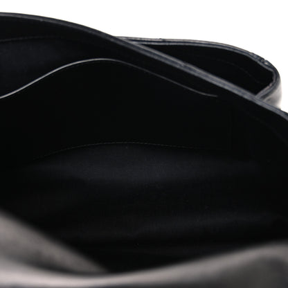 Saint Laurent Crinkled Calfskin Matelasse Monogram Medium Niki Chain Satchel Black 5 of 10