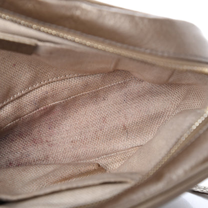 Gucci Metallic Pebbled Calfskin Small Soho Disco Bag Golden Beige 14 of 15