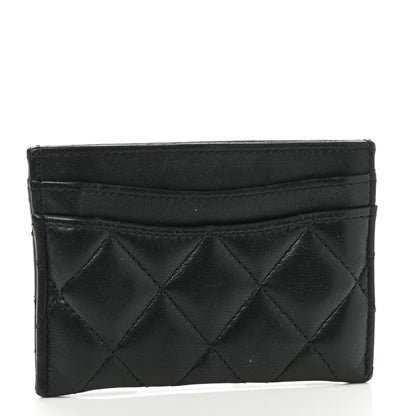Chanel Lambskin Quilted Card Holder Black 3 of 9