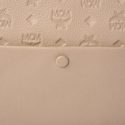 MCM Grained Calfskin Medium Klara Hobo New Beige 14 of 16