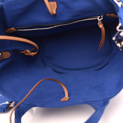 Prada Canapa Small Shopping Tote Cobalto 6 of 12