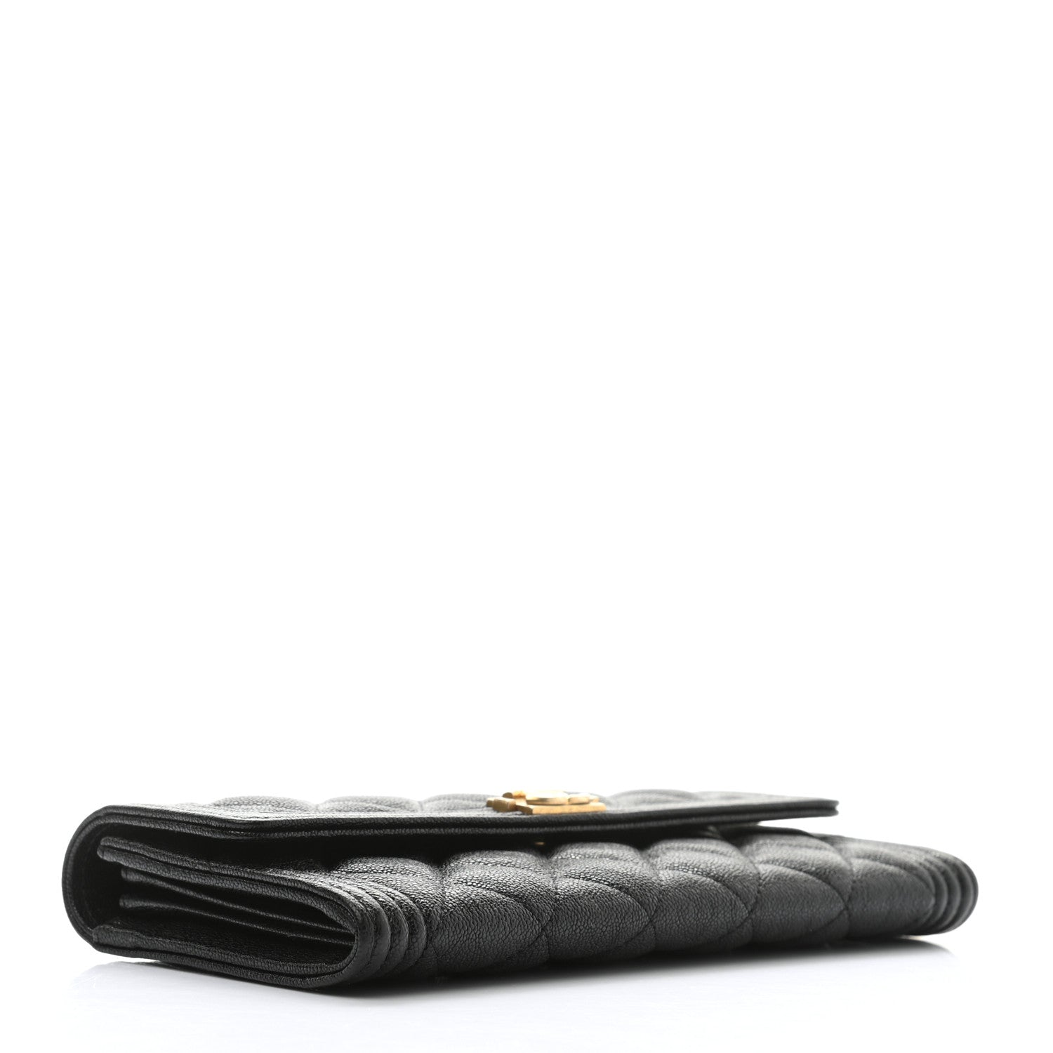 Chanel Caviar Quilted Long Boy Flap Wallet Black 4 of 9