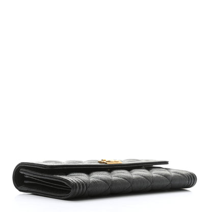 Chanel Caviar Quilted Long Boy Flap Wallet Black 4 of 9
