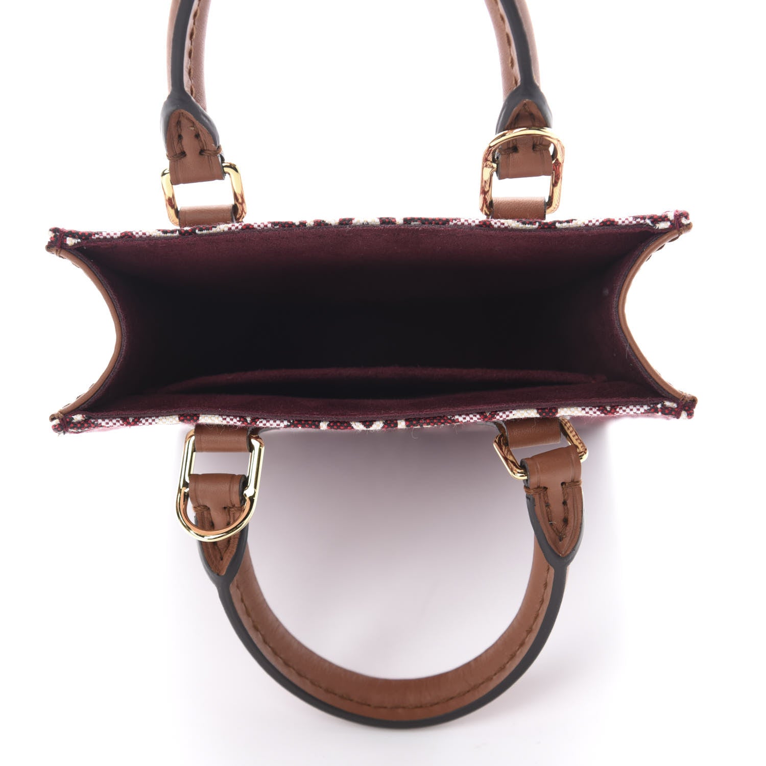 Louis Vuitton Jacquard Since 1854 Petit Sac Plat Bordeaux 5 of 11