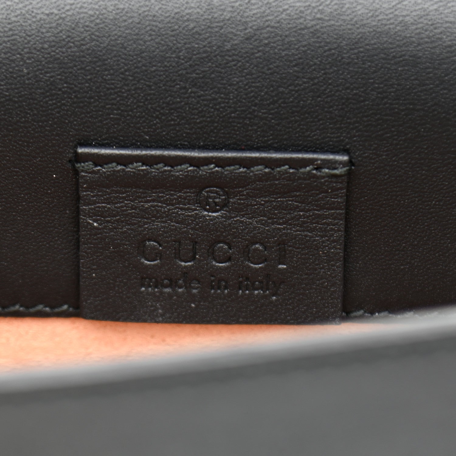Gucci Calfskin Super Mini Sylvie Chain Shoulder Bag Black 6 of 10