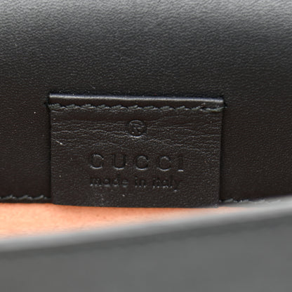 Gucci Calfskin Super Mini Sylvie Chain Shoulder Bag Black 6 of 10