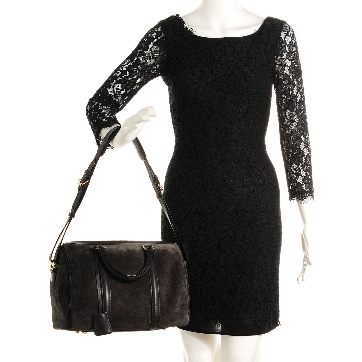 Suede Calfskin SC Bag PM Asphalt