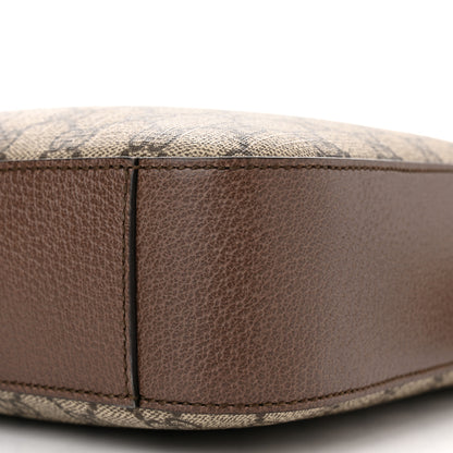 Gucci GG Supreme Monogram Textured Calfskin Web Medium Ophidia Briefcase Beige Ebony New Acero 9 of 9