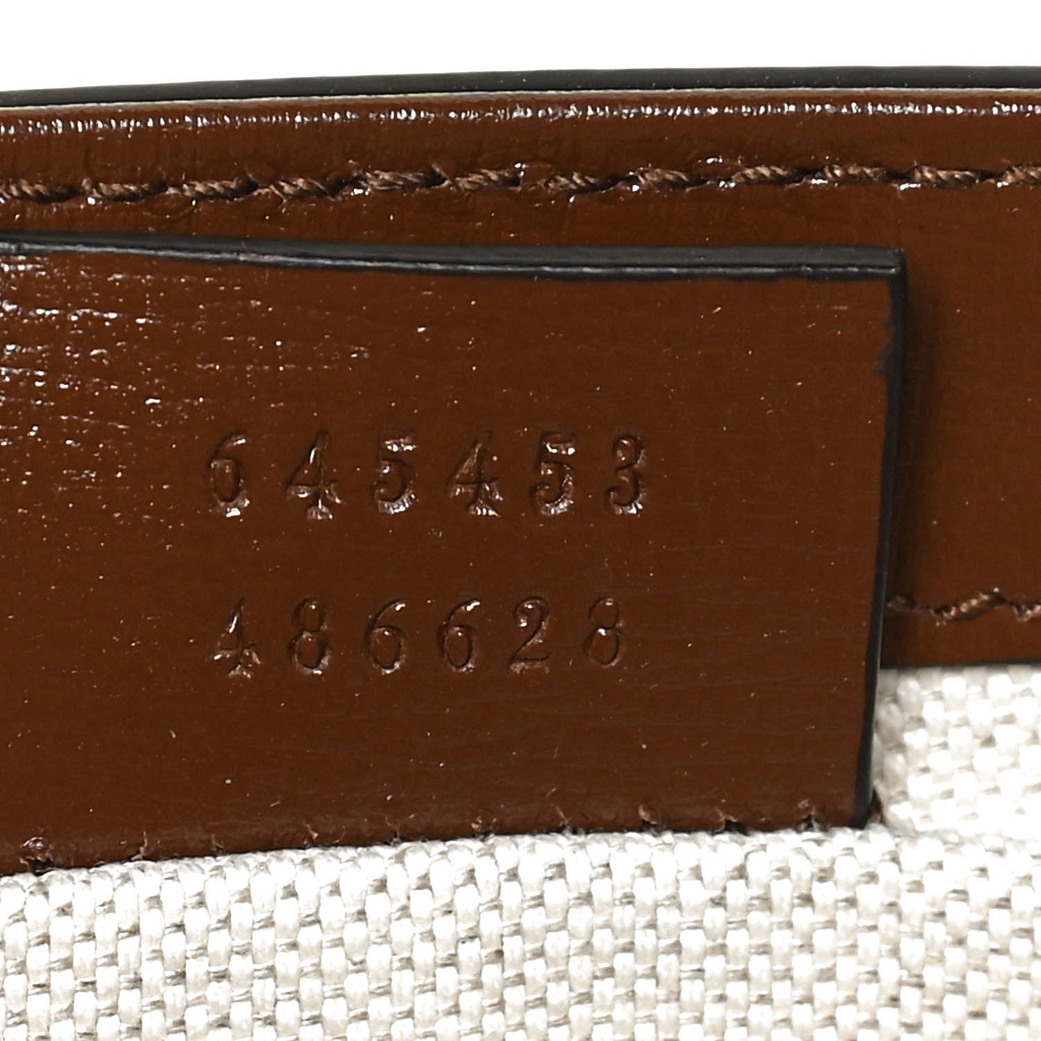 Gucci GG Supreme Monogram Azalea Calfskin Mini Horsebit 1955 Foldover Top Handle Bag Beige Ebony Brown Sugar 8 of 13
