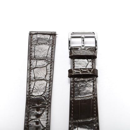 Hermes Shiny Alligator Heure H Hour Watch MM Strap Ebene 3 of 7