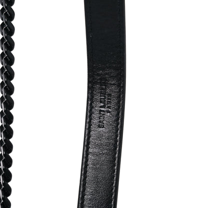Saint Laurent Calfskin Matelasse Chevron Round Vinyle Camera Bag Black 17 of 17