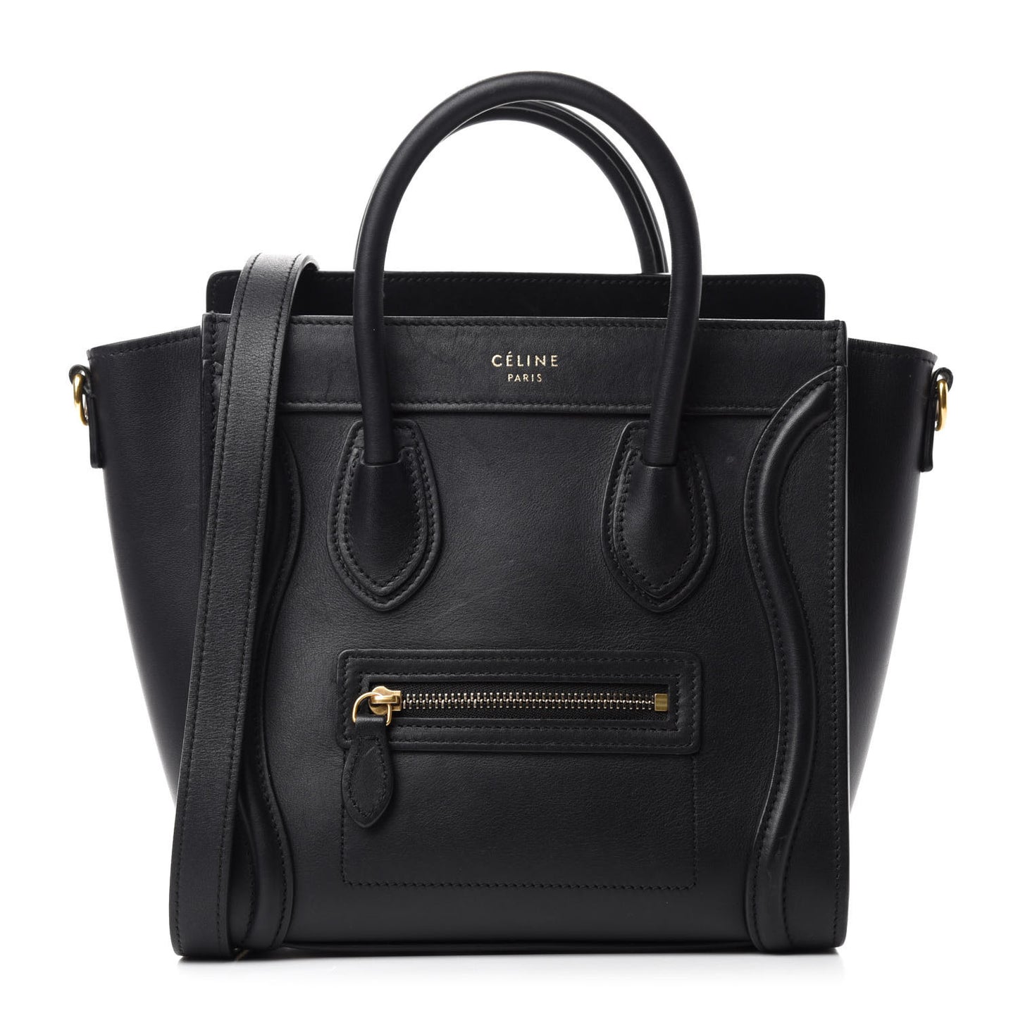 Smooth Calfskin Nano Luggage Black