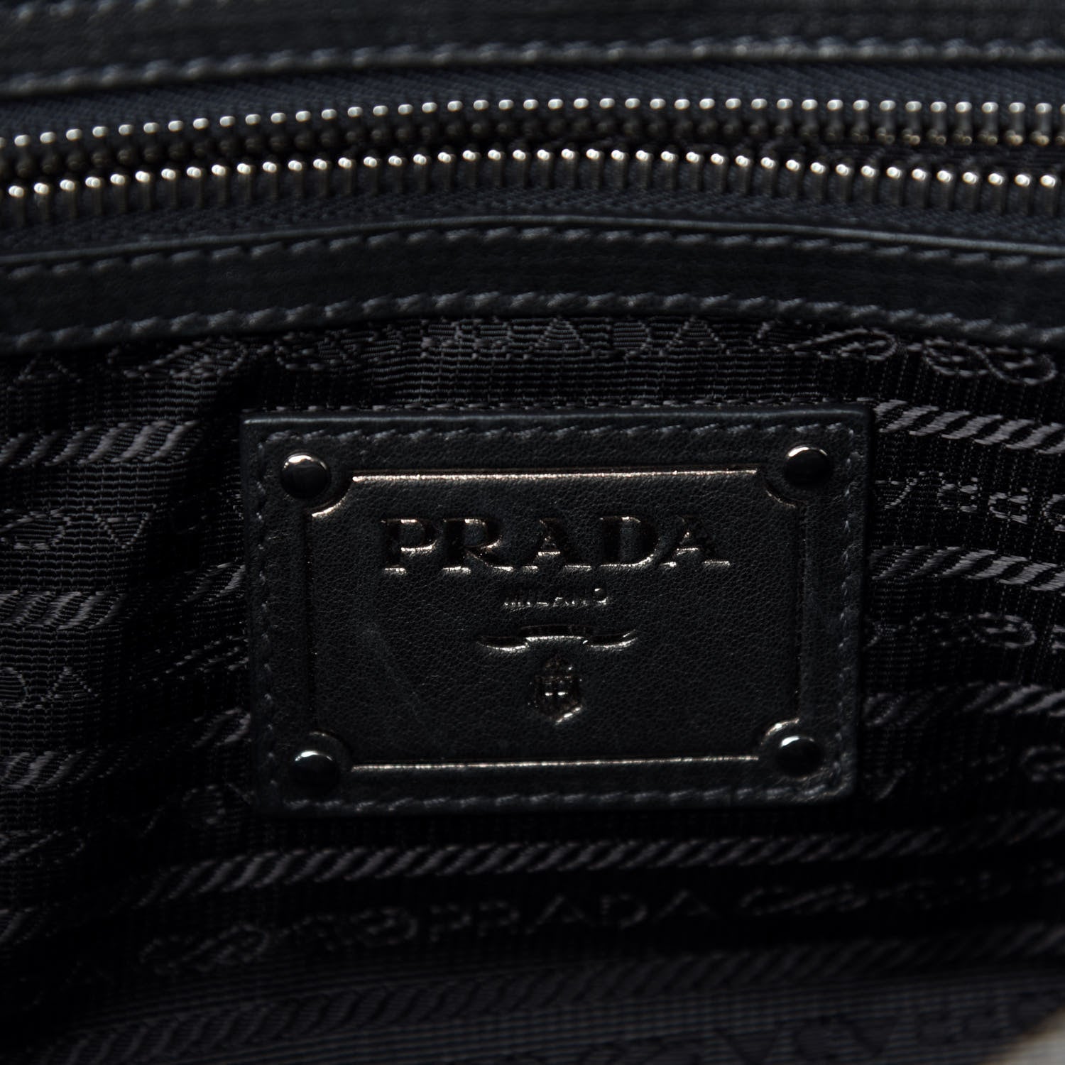 Prada Cordura Crocco Satchel Oro 8 of 9