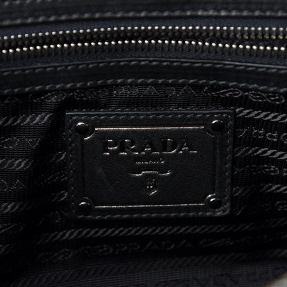 Prada Cordura Crocco Satchel Oro 8 of 9