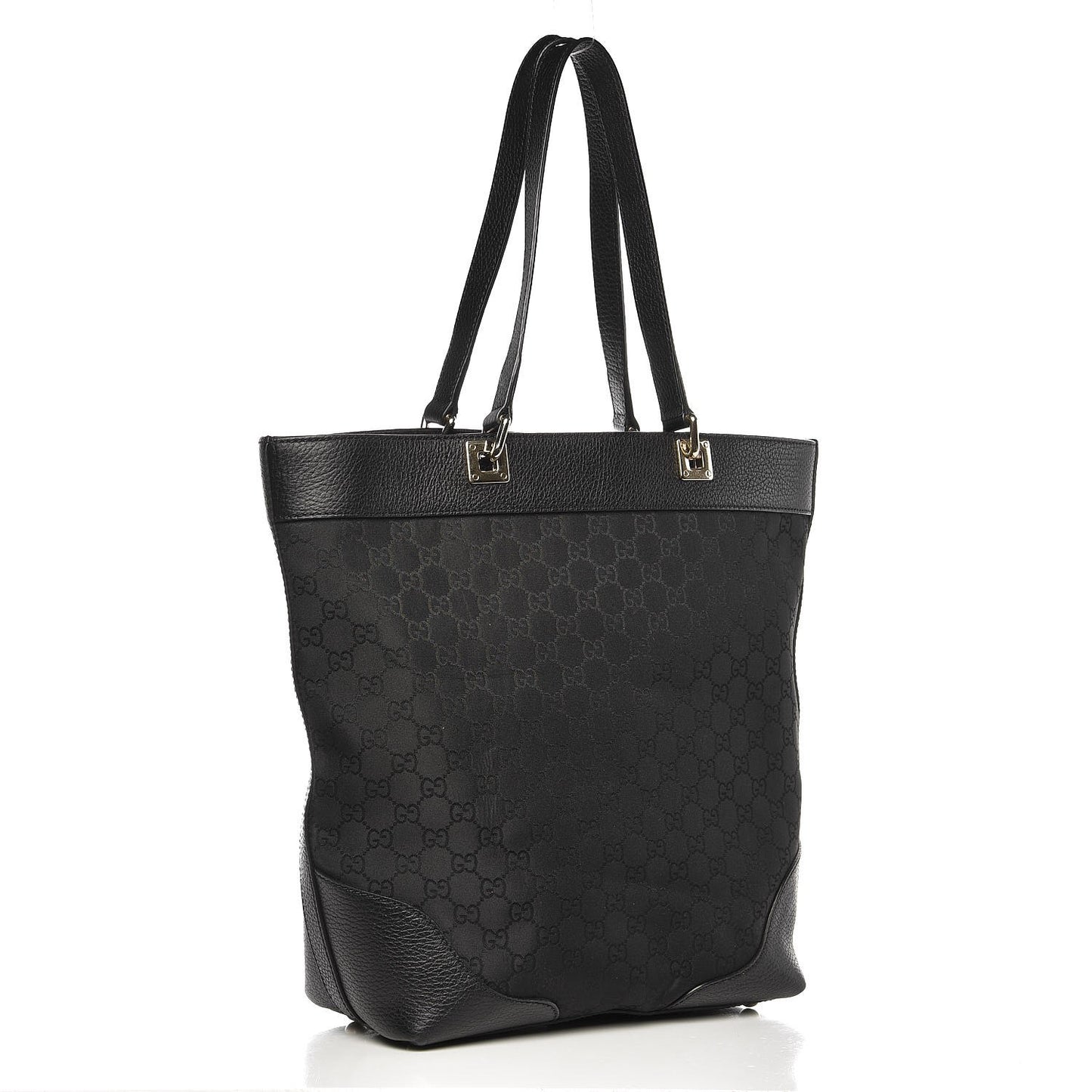 Monogram Bucket Tote Black