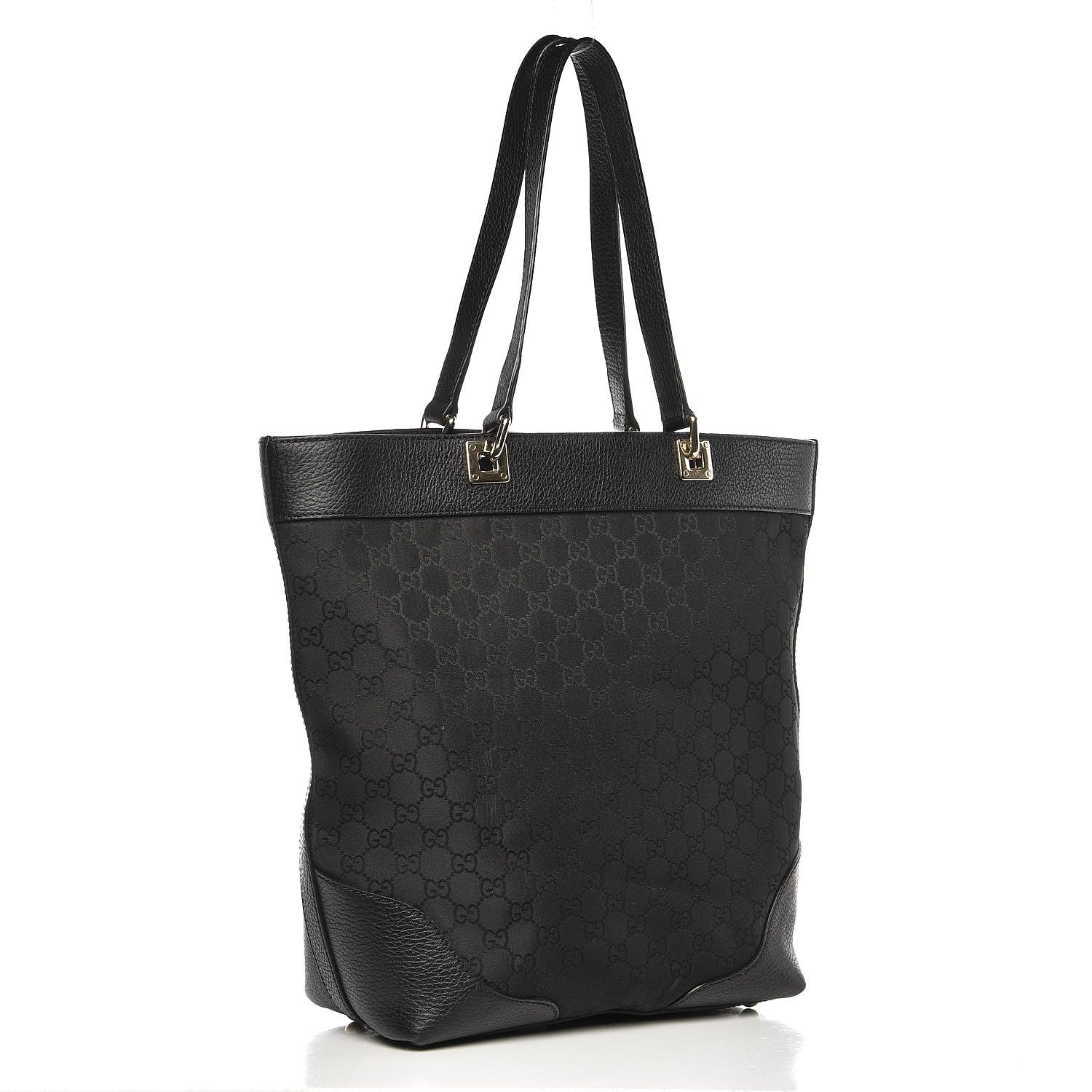 Gucci Monogram Bucket Tote Black 3 of 15