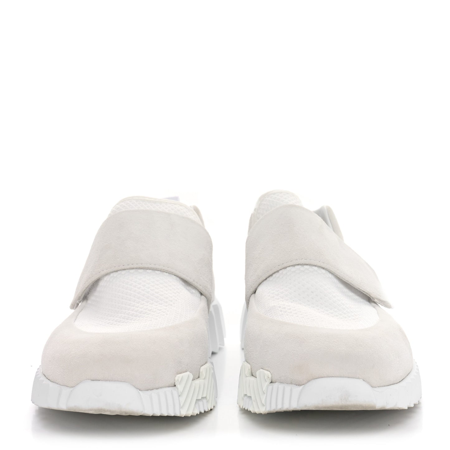 Suede Goatskin Knit H Womens Sneakers 39 White