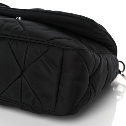 Prada Re-Nylon Quilted Padded Flap Shoulder Bag Black 7 of 8