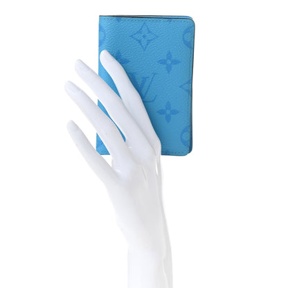 Louis Vuitton Taigarama Pocket Organizer NM Blue Lagoon 2 of 7