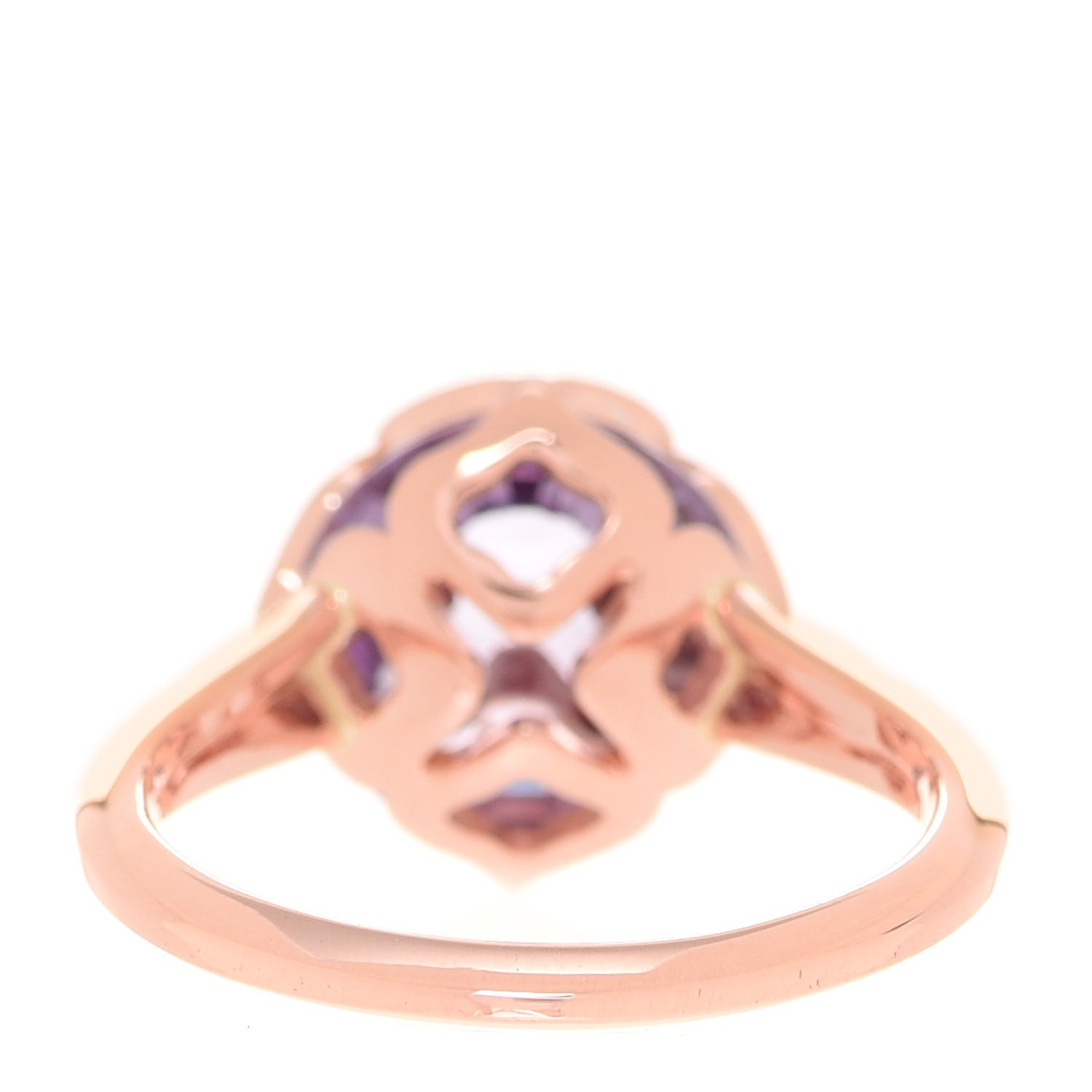 Chopard 18K Rose Gold Amethyst Imperiale Cocktail Ring 53 6.25 3 of 5