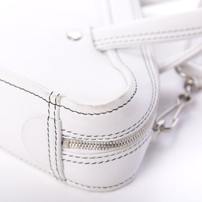 Balenciaga Calfskin XS Triangle Duffle White 11 of 17