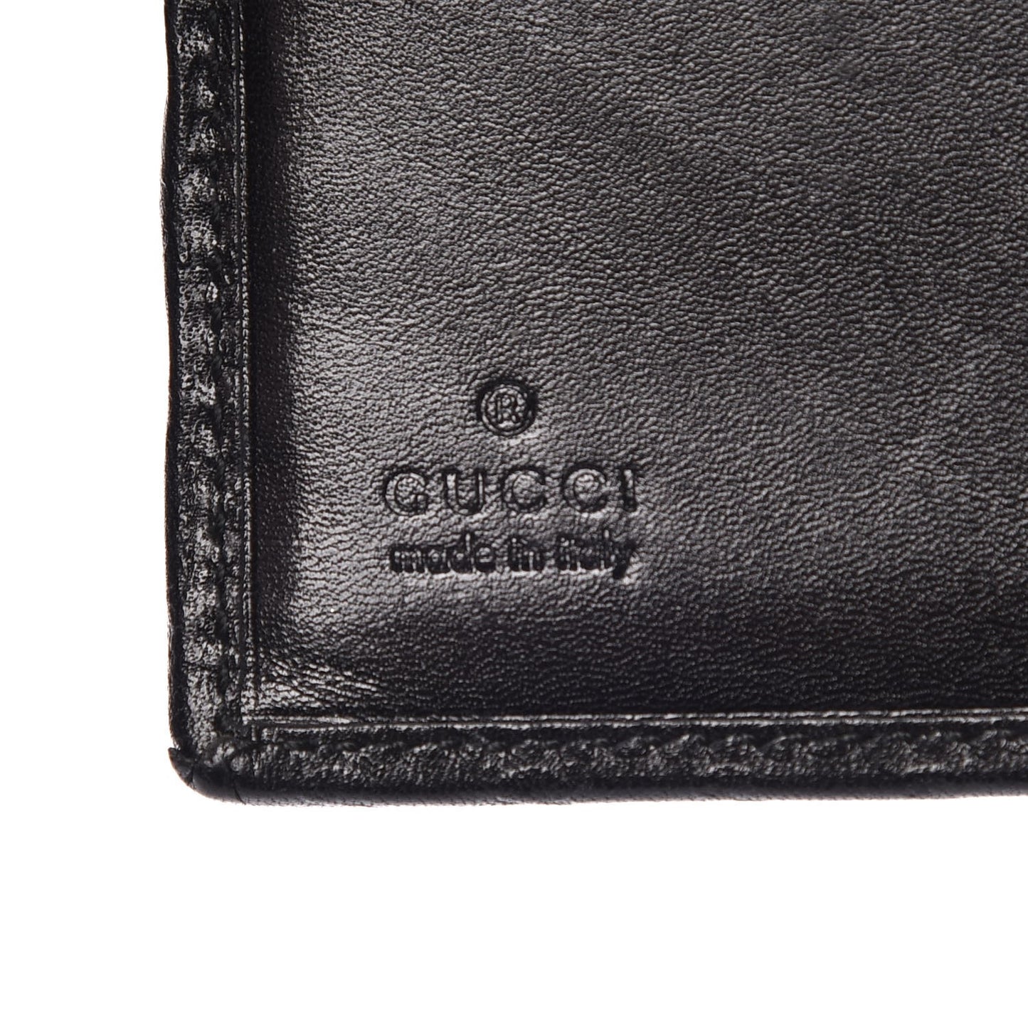 Microguccissima Compact Wallet Black
