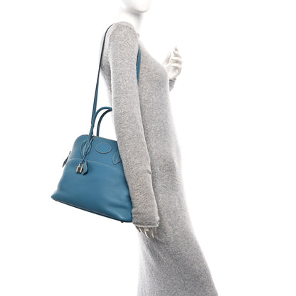 Hermes Taurillon Clemence Bolide 31 Blue Jean 2 of 10