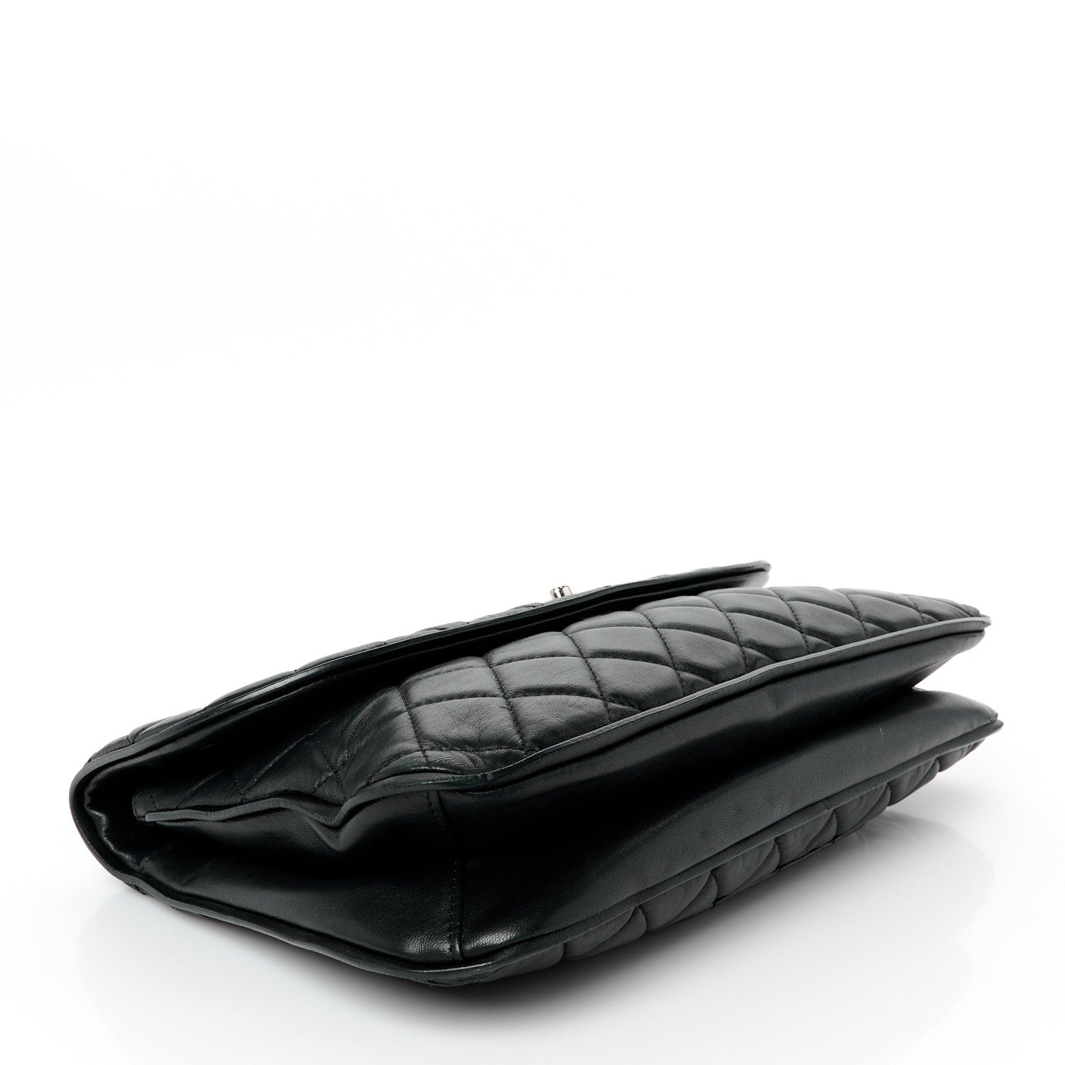 Chanel Lambskin Quilted Large Pagode Piping Flap Black 4 of 12