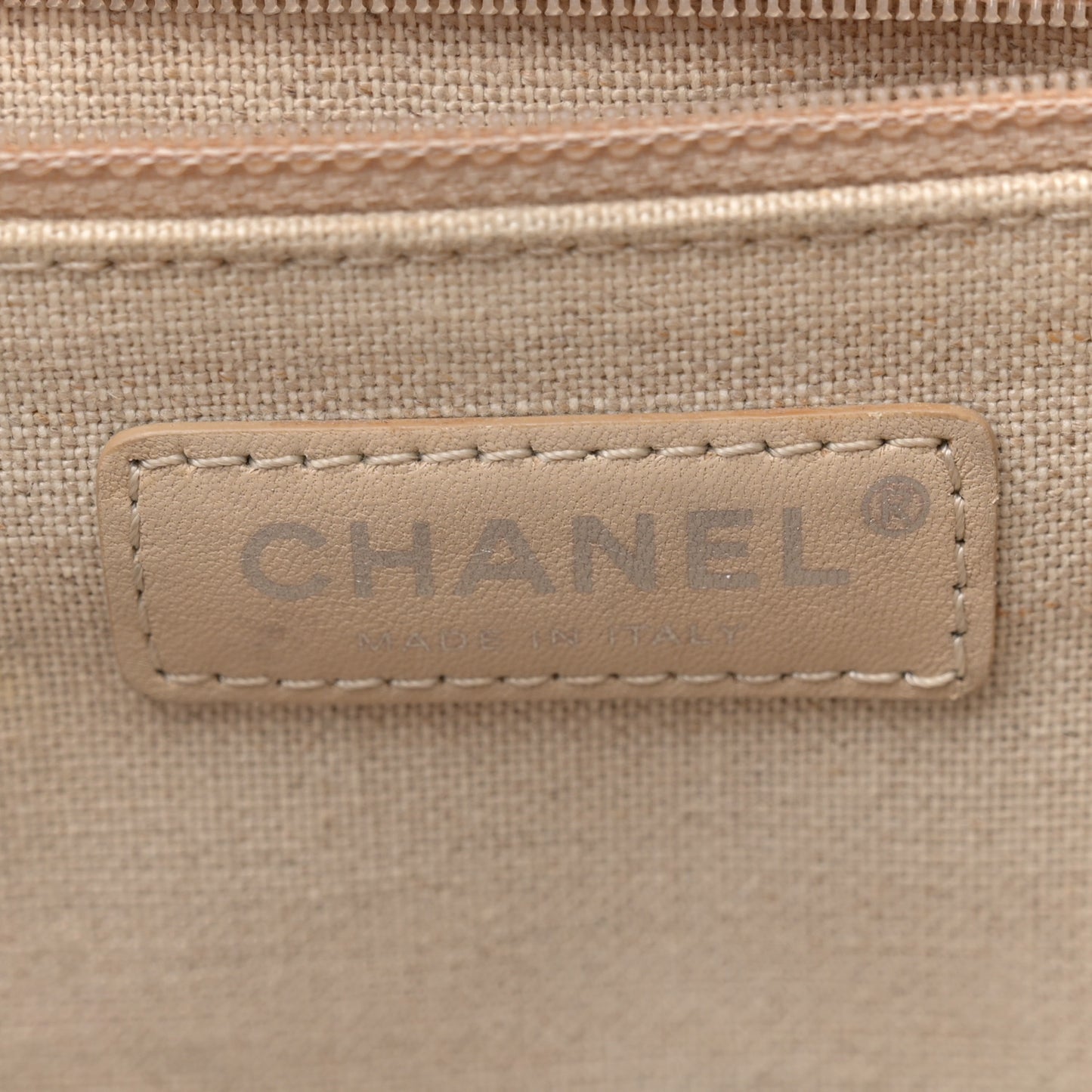 Canvas Small Iliad Shopping Tote Beige