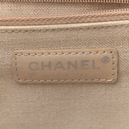 Chanel Canvas Small Iliad Shopping Tote Beige 6 of 15