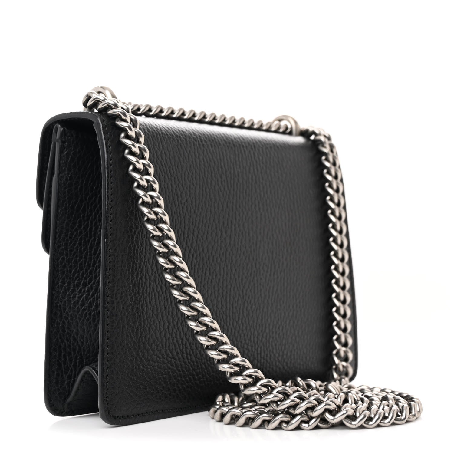 Gucci Calfskin Mini Dionysus Shoulder Bag Black 3 of 11