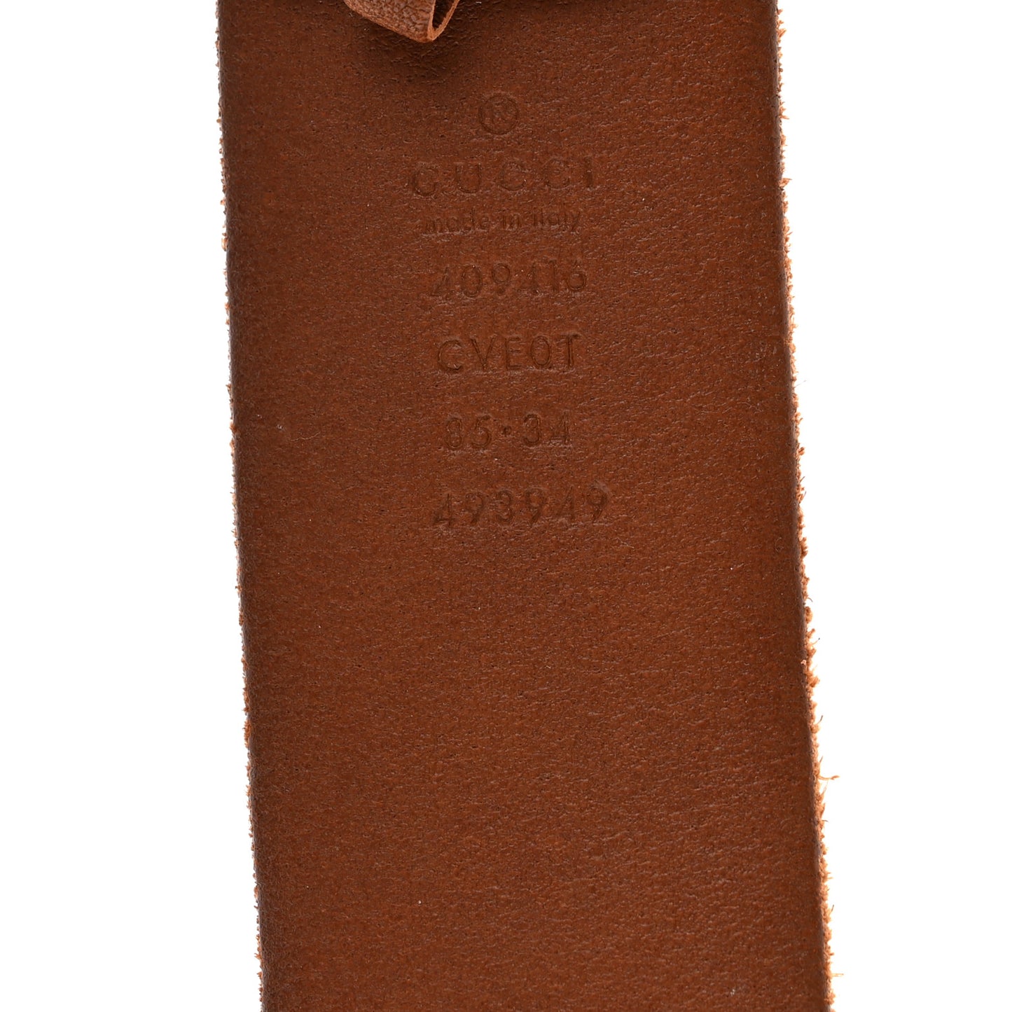 Faded Calfskin Double G 40mm Belt 85 34 Cuir