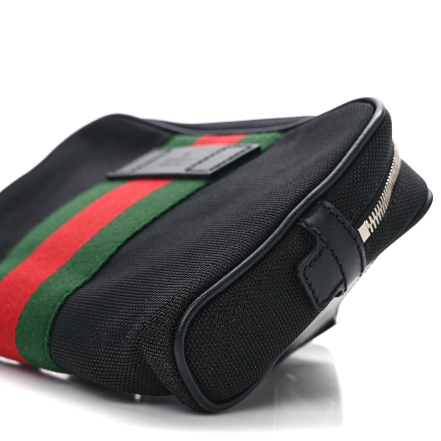 Gucci Canvas Web Slim Belt Bag Black 10 of 11