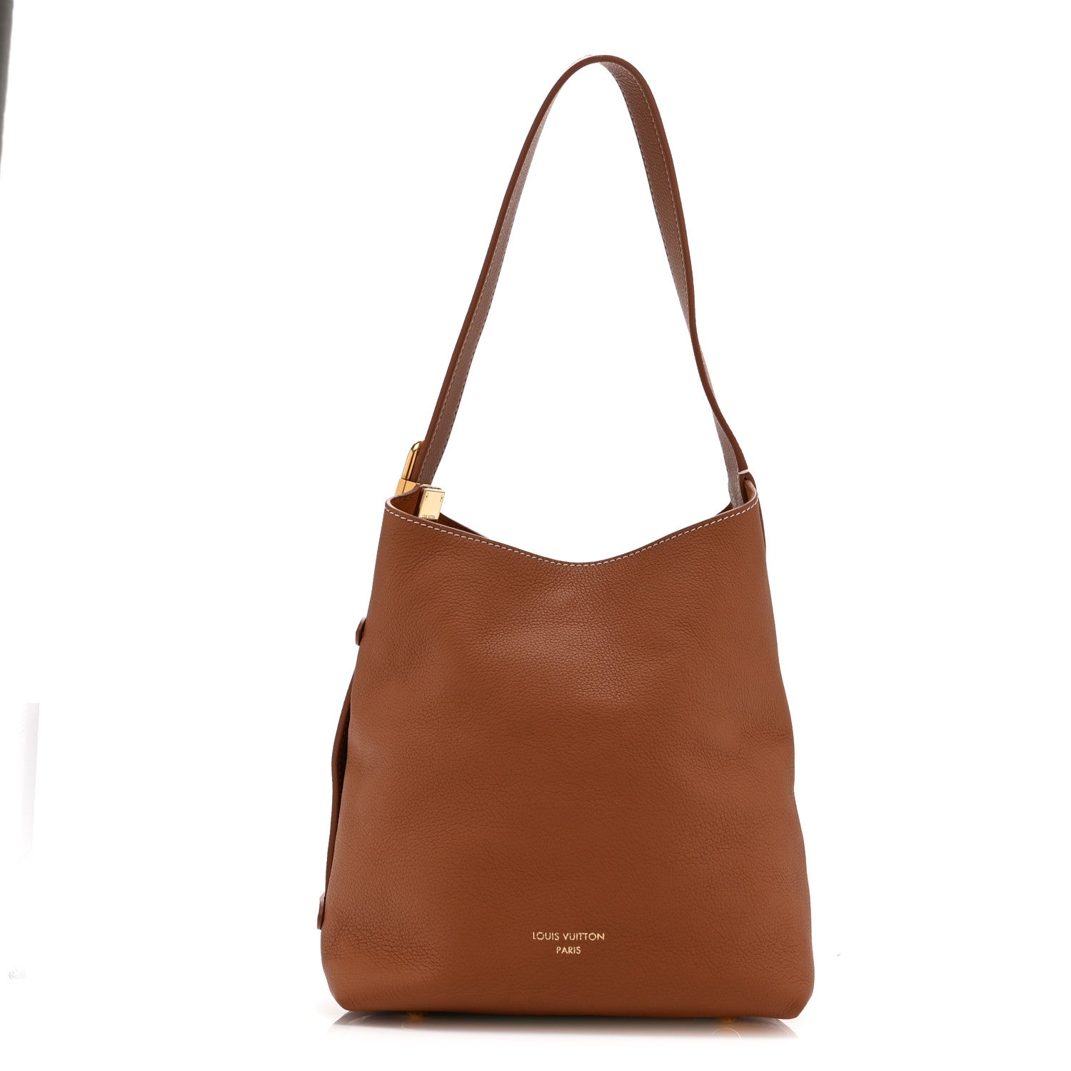 Louis Vuitton Grained Calfskin Low Key Hobo PM Cognac 1 of 10