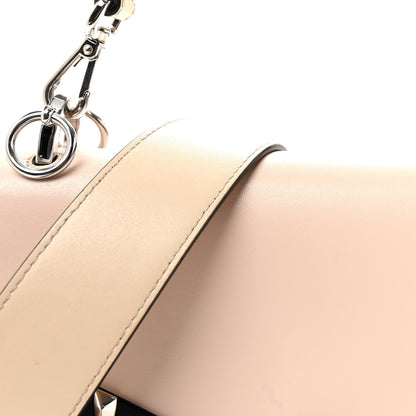 Fendi Vitello Liberty Lucido Metal Monster Eyes Studded Kan I Shoulder Bag Cuoio Bubblegum Light Blue 8 of 10