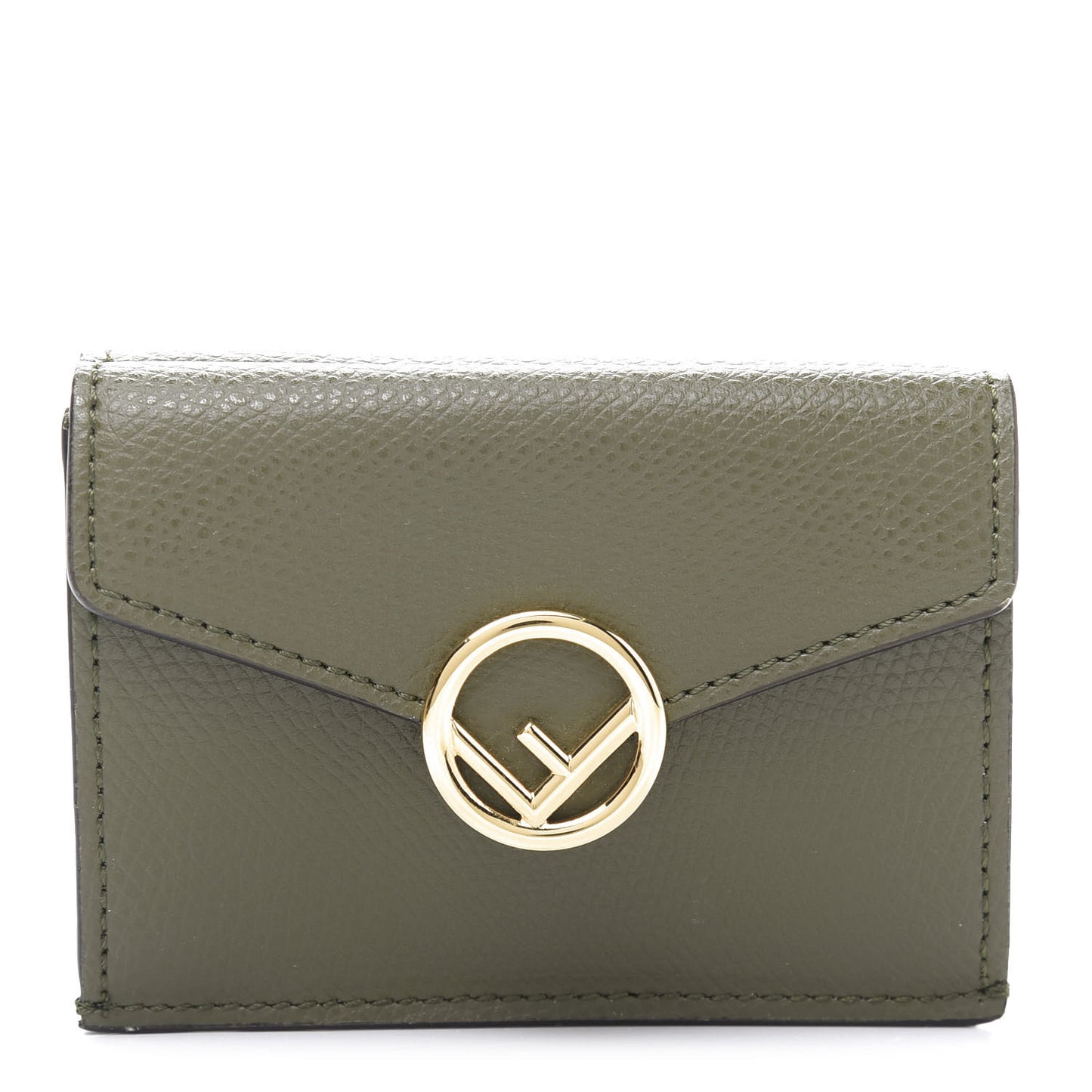 Vitello Cruise F is Fendi Micro Tri-Fold Envelope Wallet Asparago