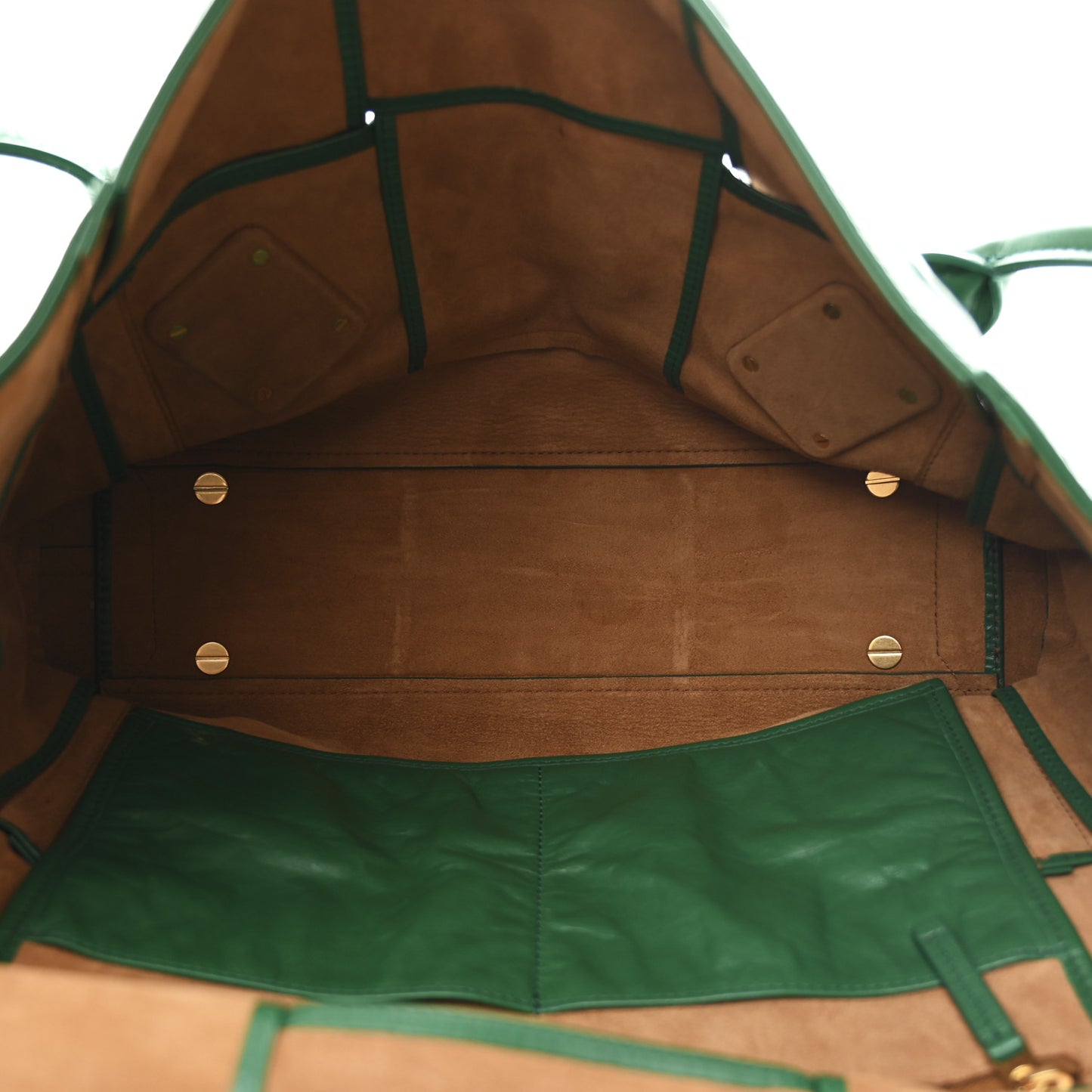 Paper Calfskin Maxi Intrecciato Medium Arco Slouch Racing Green