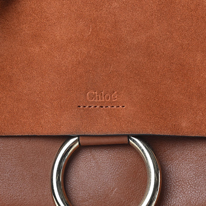Chloe Suede Calfskin Small Faye Shoulder Bag Tobacco 8 of 13
