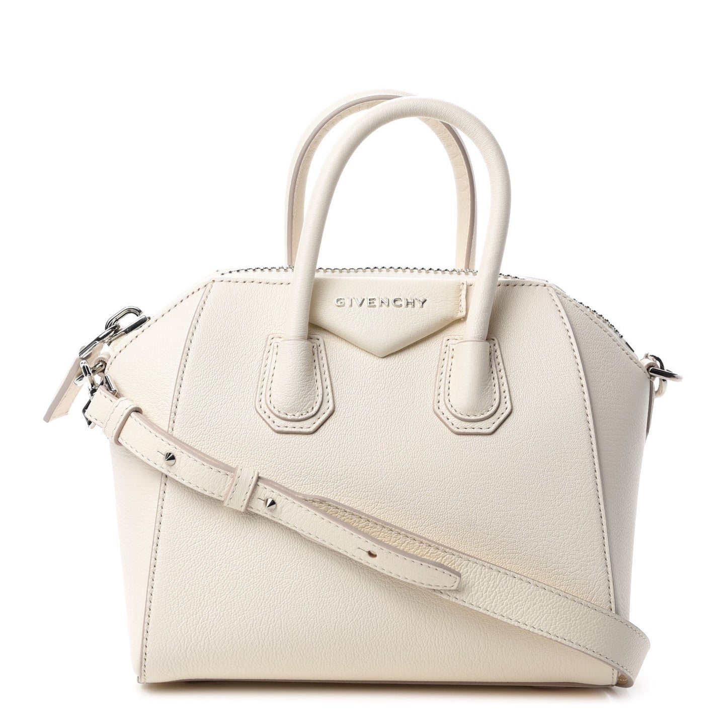 Sugar Goatskin Mini Antigona Off White