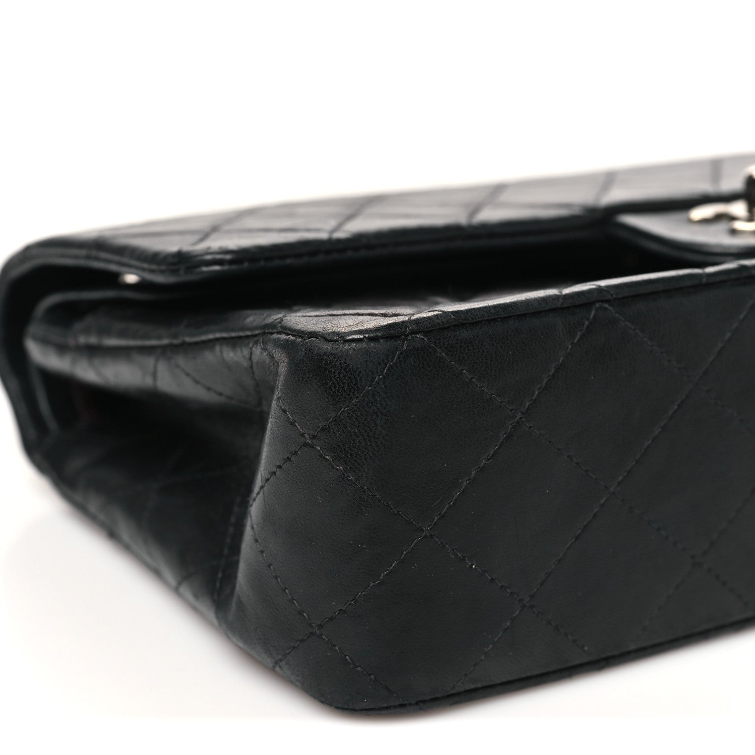 Chanel Lambskin Quilted Medium Double Flap Black 9 of 12