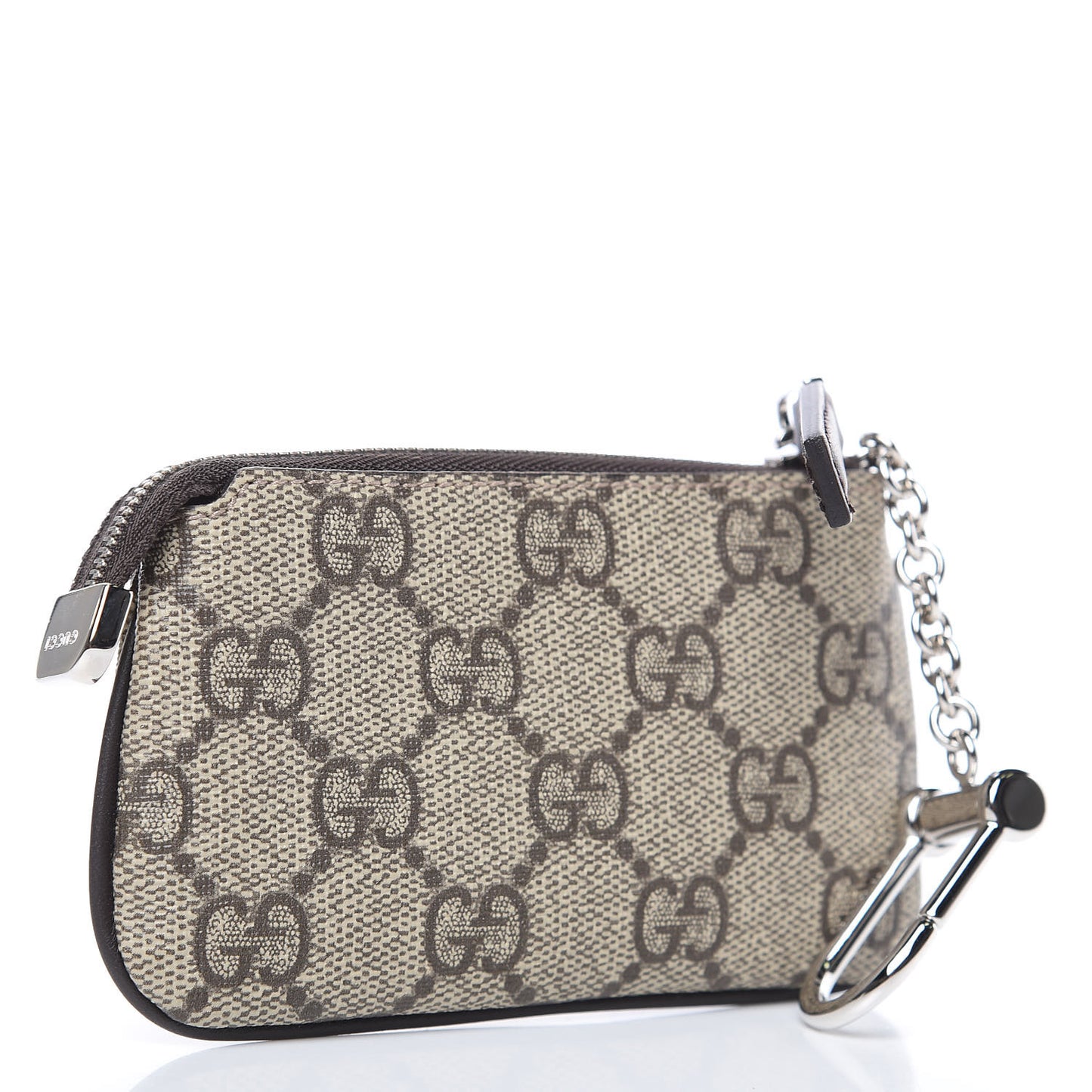 GG Supreme Monogram Selleria Key Case Beige Ebony Cocoa