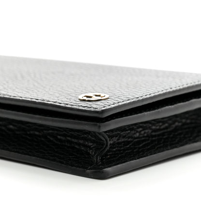 Gucci Dollar Calfskin Medium Betty Chain Wallet Black 10 of 11