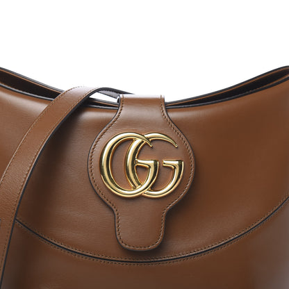 Gucci Boarded Plutone Calfskin Medium Arli Shoulder Bag Nocciola 8 of 10