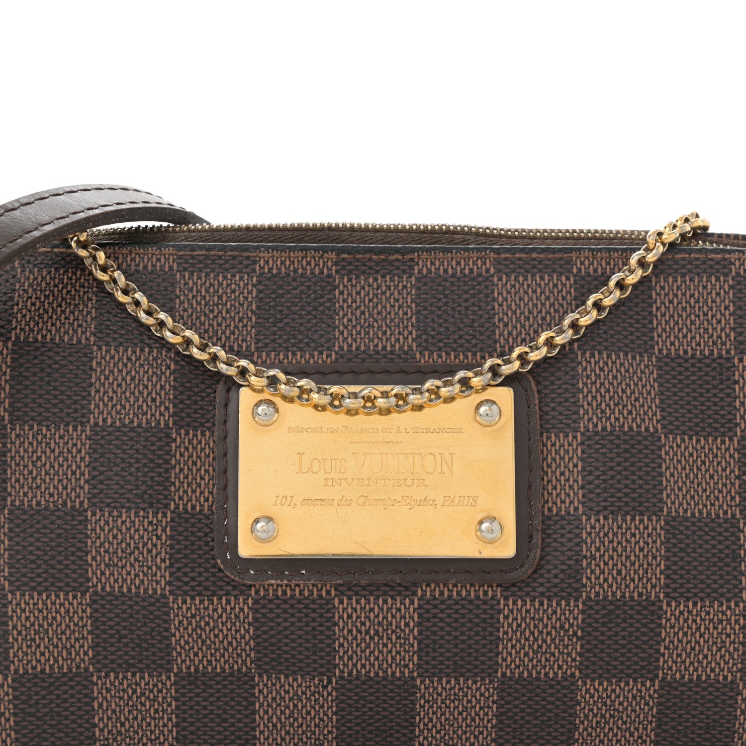 Louis Vuitton Damier Ebene Eva Clutch 7 of 16
