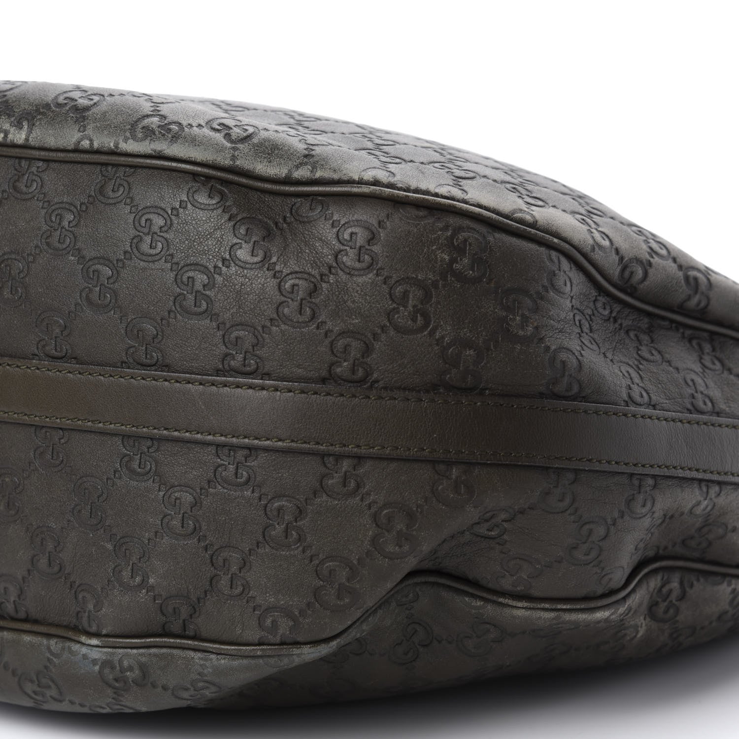 Gucci Guccissima Large GG Twins Hobo Olive Green 7 of 16