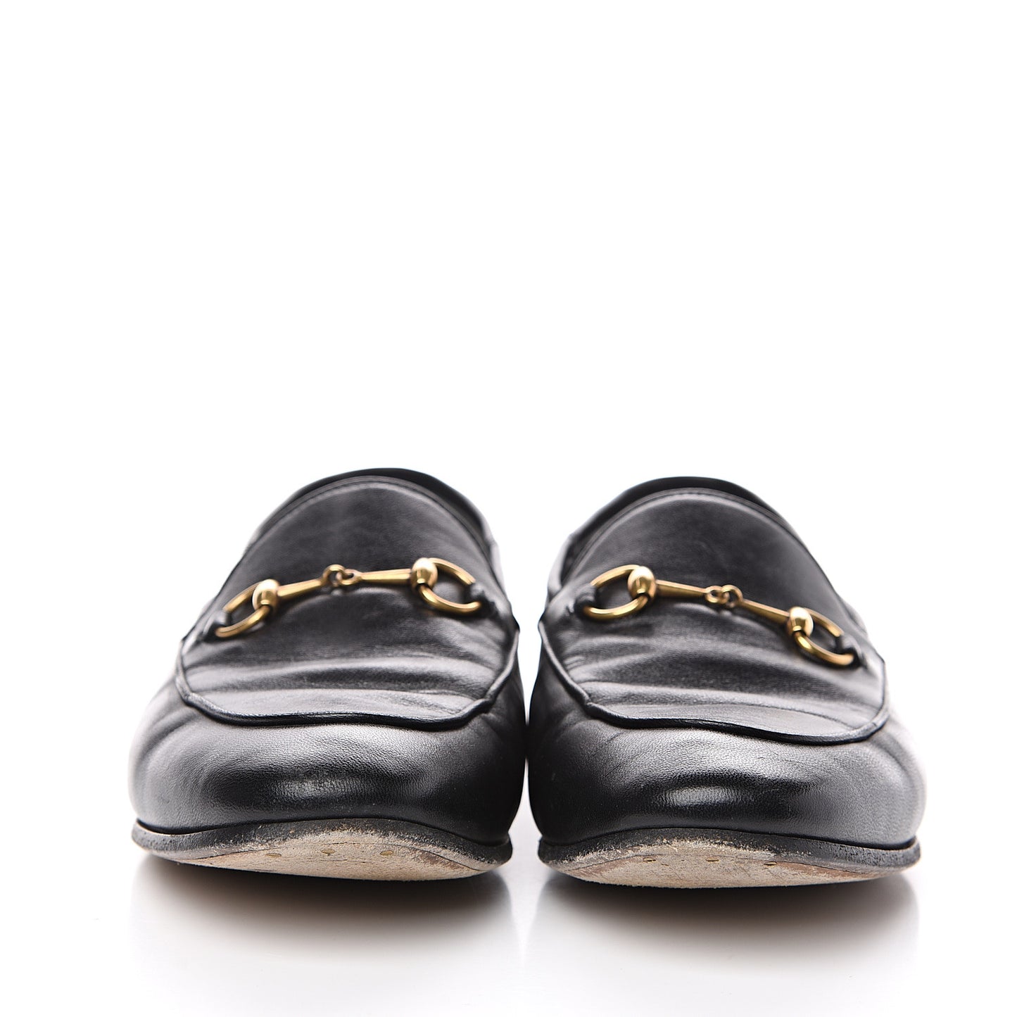 Lambskin Womens Brixton Horsebit Loafers 40 Black