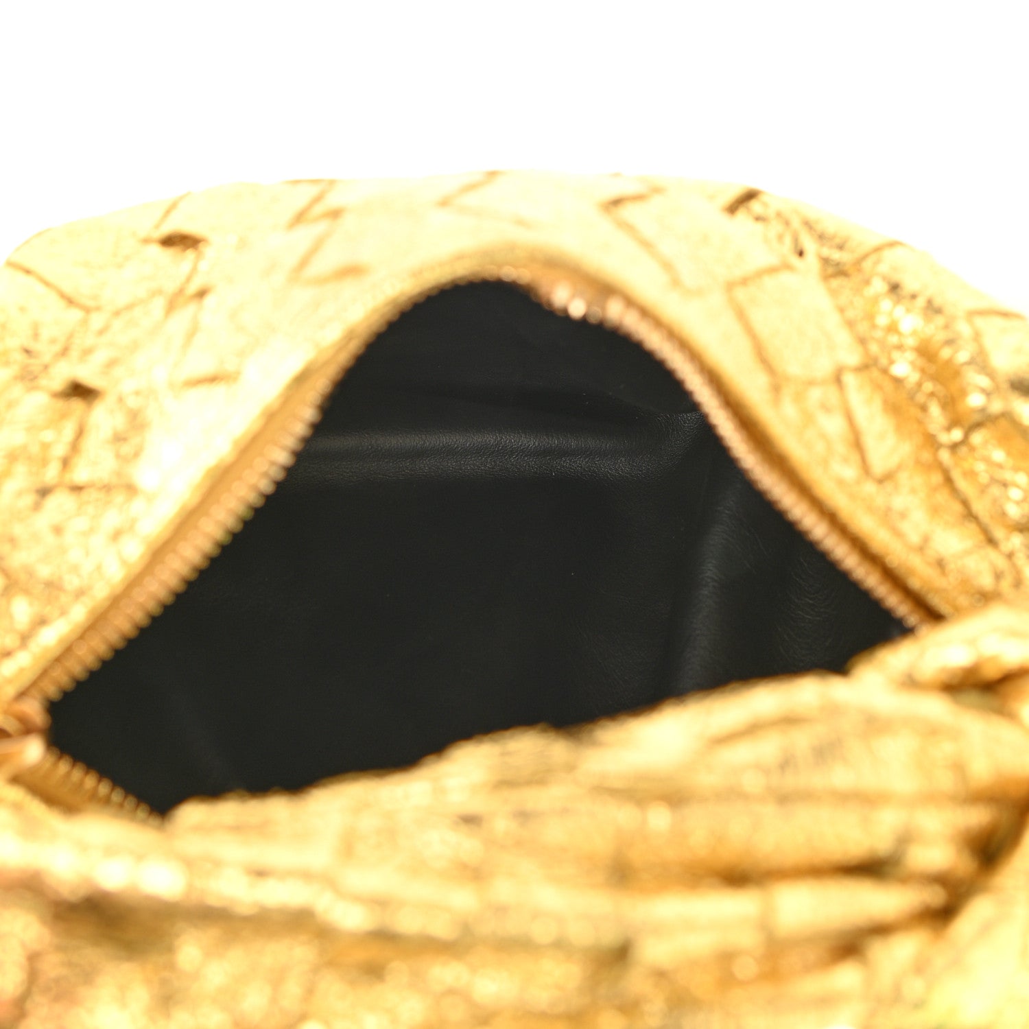 Bottega Veneta Metallic Nappa Intrecciato Mini Jodie Gold 5 of 9