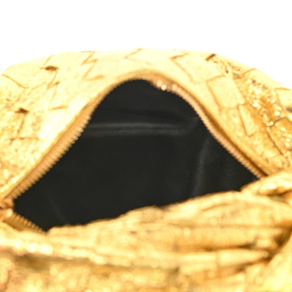 Bottega Veneta Metallic Nappa Intrecciato Mini Jodie Gold 5 of 9