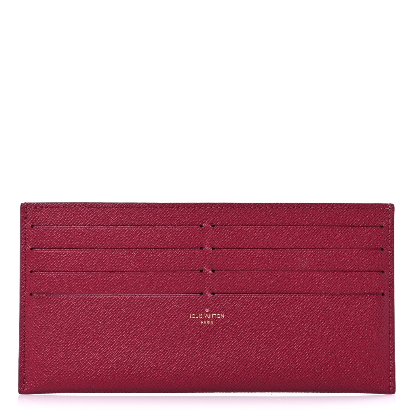 Calfskin Felicie Card Holder Insert Fuchsia