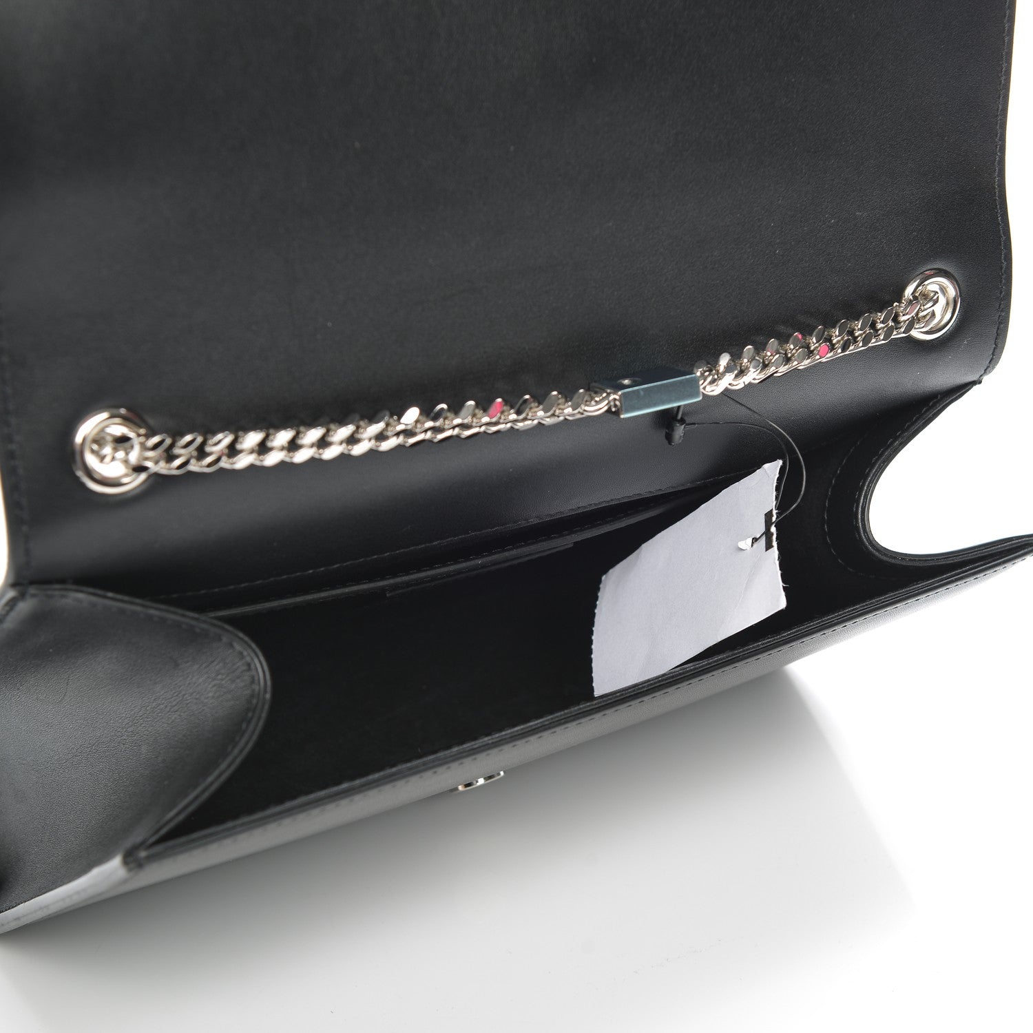 Saint Laurent Smooth Calfskin Medium Classic Monogram Kate Tassel Satchel Black 5 of 6